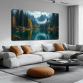 GUGIKA Landscape Wall Art for Living Room, Modern Scenery Poster Canvas Print by GUGIKA