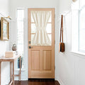 NICETOWN Faux Linen Kitchen Bathroom Door Curtains 40 Inches Length, Farmhouse by NICETOWN