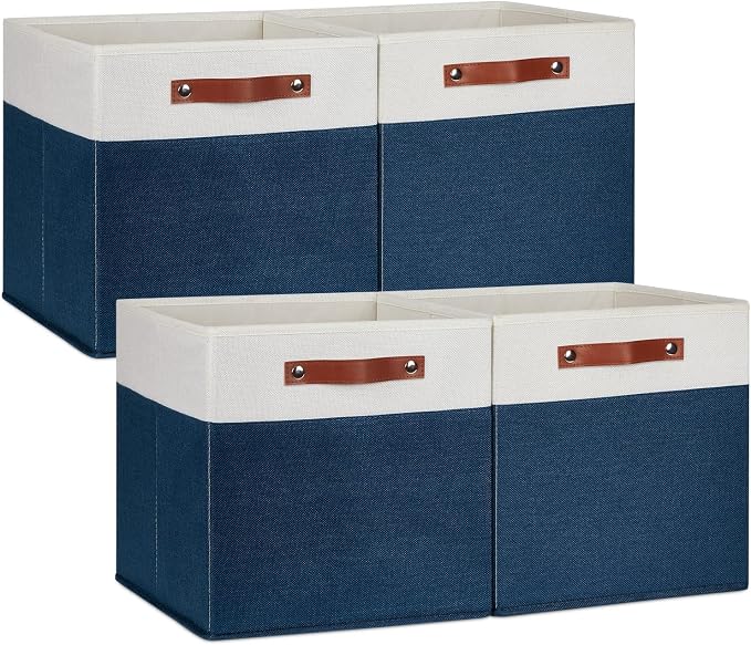 DULLEMELO 13 inch Cube Storage Bins, Gift Baskets Empty by DULLEMELO