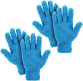 2 Pairs Microfiber Gloves Household Cleaning Glove Plant Dusting Glove Washable by Unknown