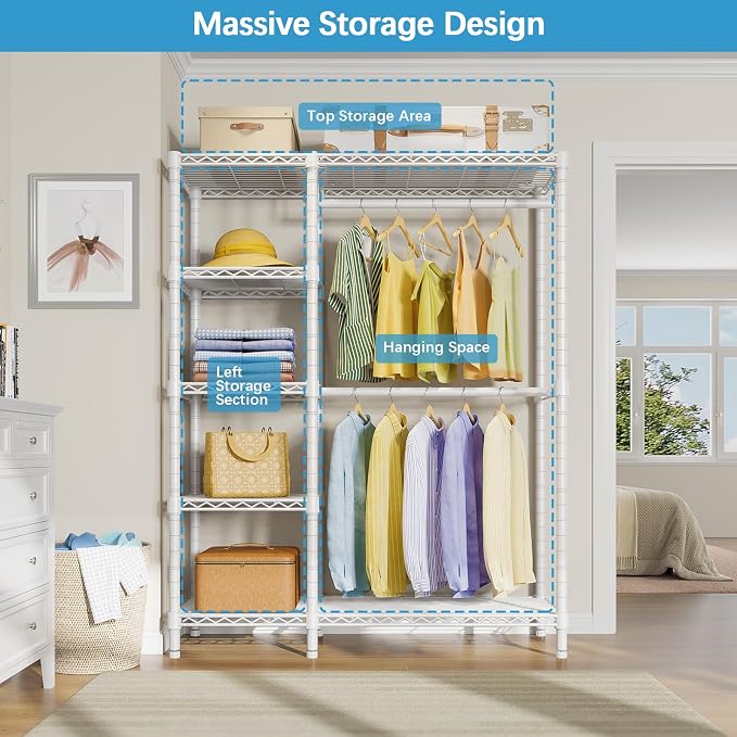 VIPEK V7 Garment Racks for Hanging Clothes Heavy Duty Clothes Rack - Image 8