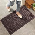Front Door Mat, Absorbent Resist Dirt Welcome Door Mat Indoor Outdoor, by HIYARD