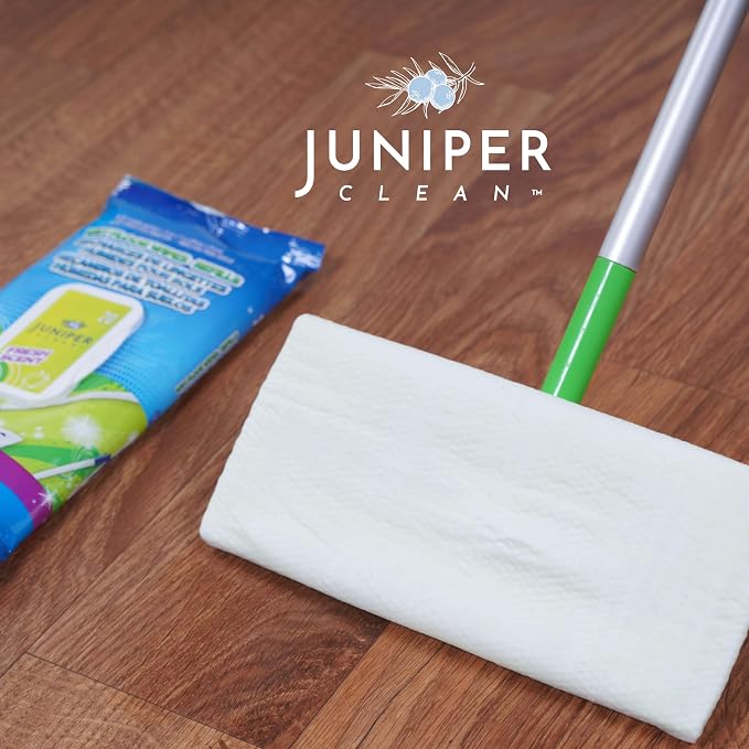 Wet Floor Wipes, Fresh Scent & Plant-Based Textured Cloth Trap Absorb Dirt - Image 7