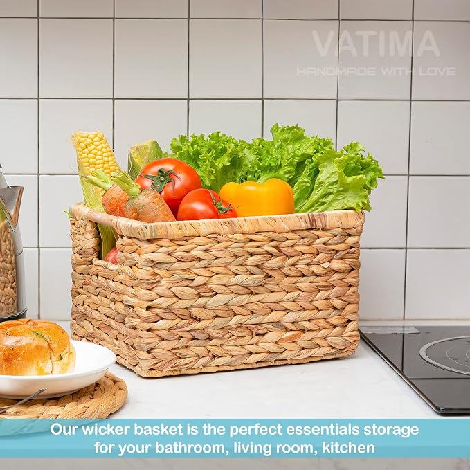 Natural Water Hyacinth storage basket - Image 5