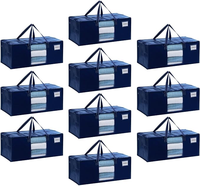 VENO 10 Pack Moving Bags Extra Large Storage Bags by Veno