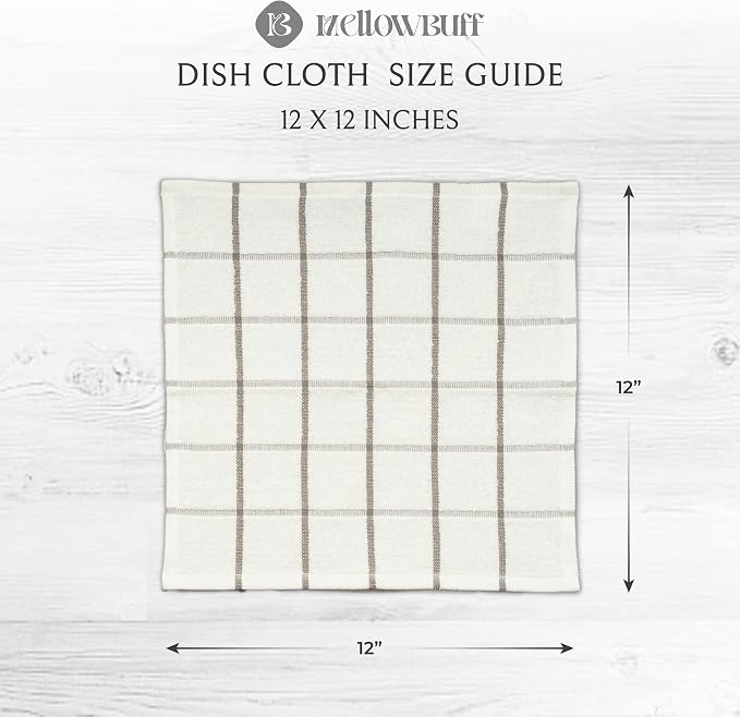 100% Cotton Terry Dish Cloth & Dish Towel, 6 Pack, Super Soft and Absorbent - Image 4