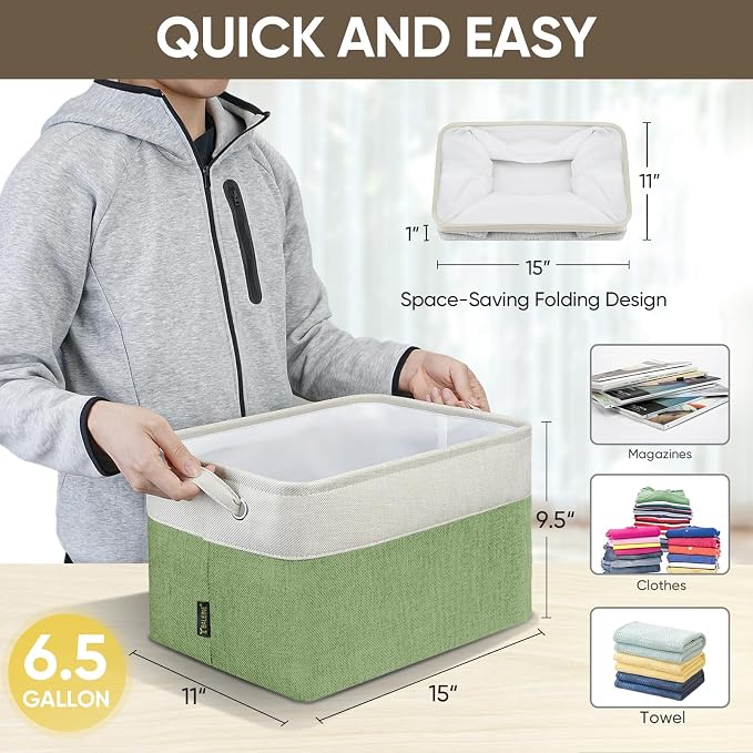 BALEINE 1 Pack Fabric Storage Bins - Image 7