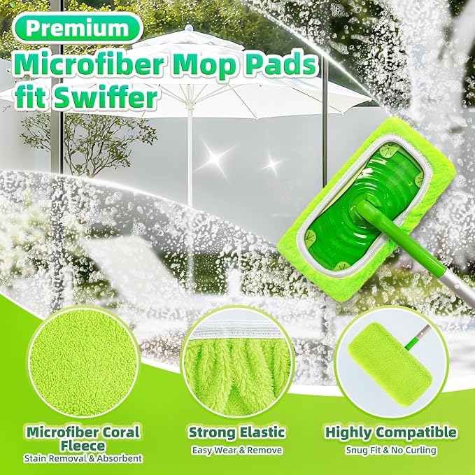 Reusable Mop Pads fit Swiffer Sweeper Mop - Image 3