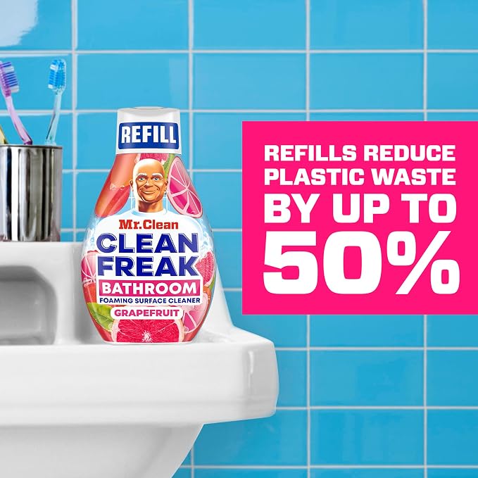Mr. Clean Clean Freak Foaming Bathroom Surface Cleaner Multi-Surface Spray - Image 7