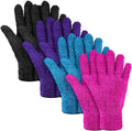 Bencailor 4 Pairs Microfiber Dusting Gloves Washable Reusable Cleaning Gloves by Bencailor