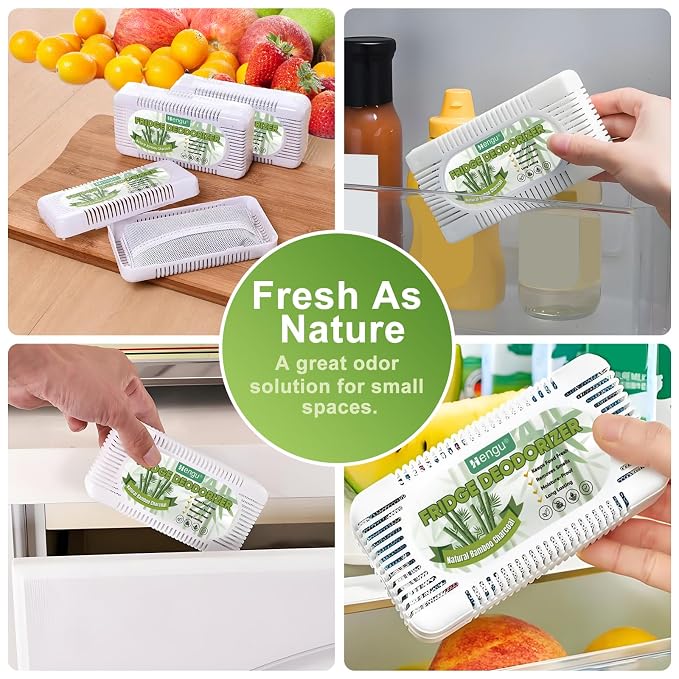 Hengu Fridge Deodorizer, Fridge Odor Eliminator Natural Activated Charcoal More - Image 7