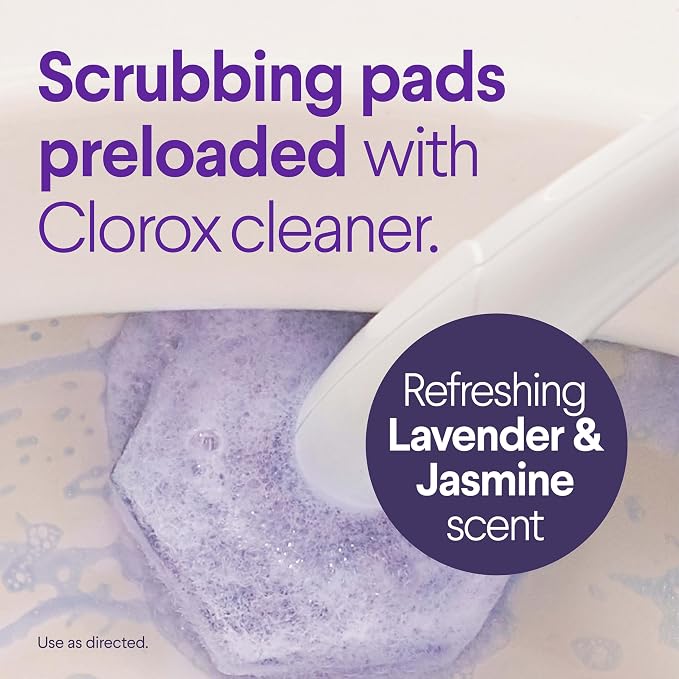 CLOROX Scentiva ToiletWand Toilet Cleaner Refills, Toilet brush, Lavender and - Image 2