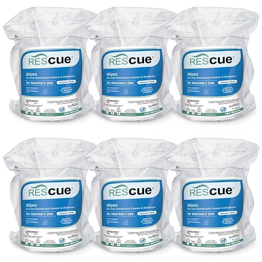 REScue One-Step Disinfectant Cleaner & Deodorizer Wipes by REScue
