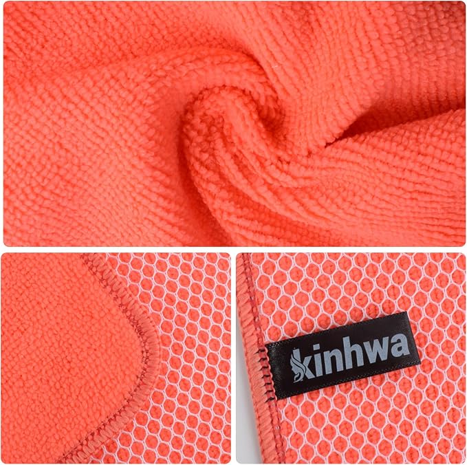 KinHwa Kitchen Washcloths for Dishes Absorbent Microfiber Dish Cloths Quick Dry - Image 7
