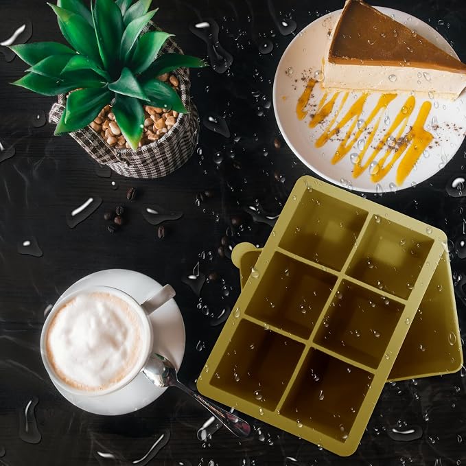 Silicone Ice Cube Trays with Lids, Large Square Ice Cube Molds - Image 6