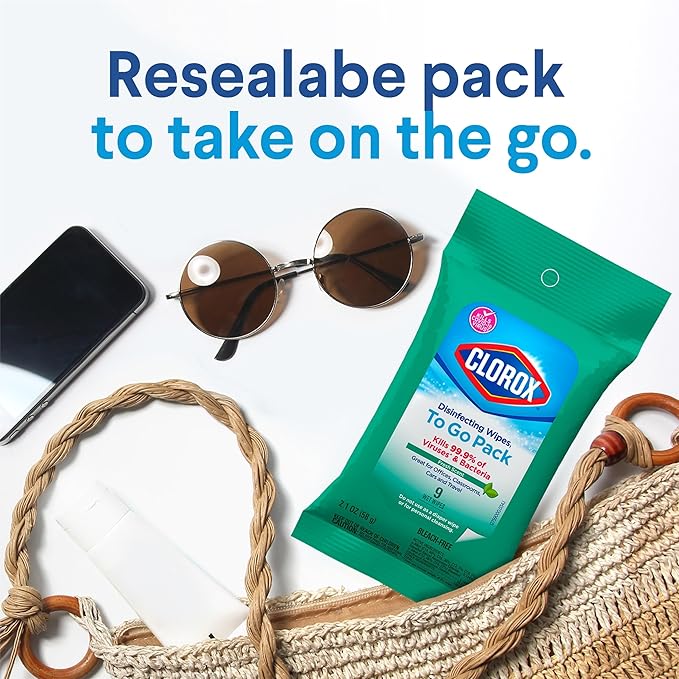 Clorox Disinfecting On The Go Travel Wipes, Fresh Scent - Image 2