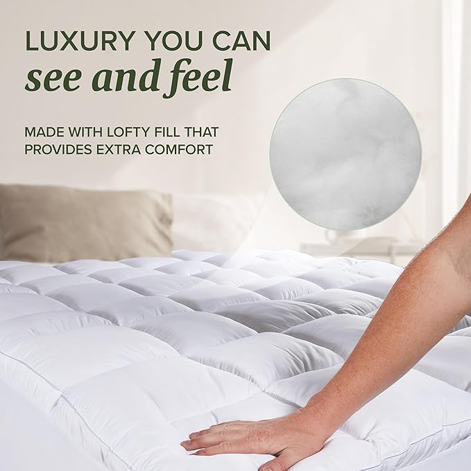 Beckham Hotel Collection Queen Size Mattress Pad & Protector Hybrid - Image 5