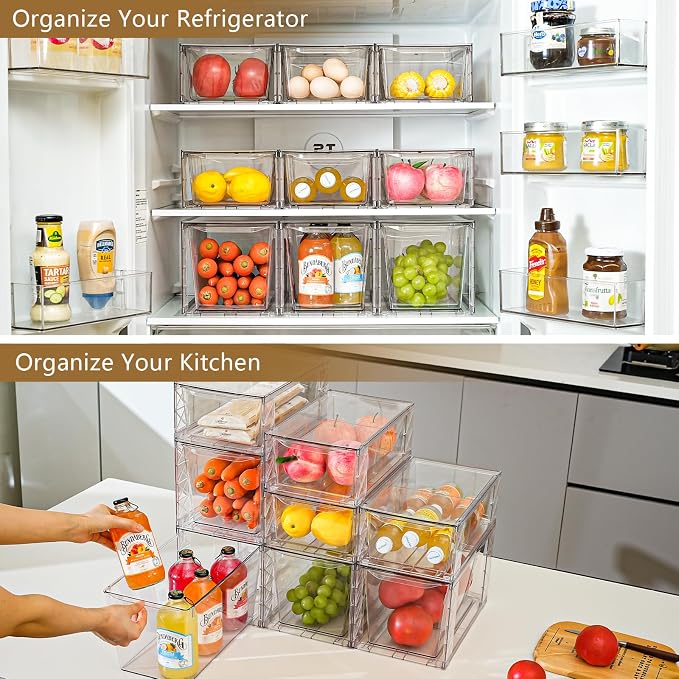 6Pack Pantry Organizers and Storage, Foods Organizer Bins - Image 7