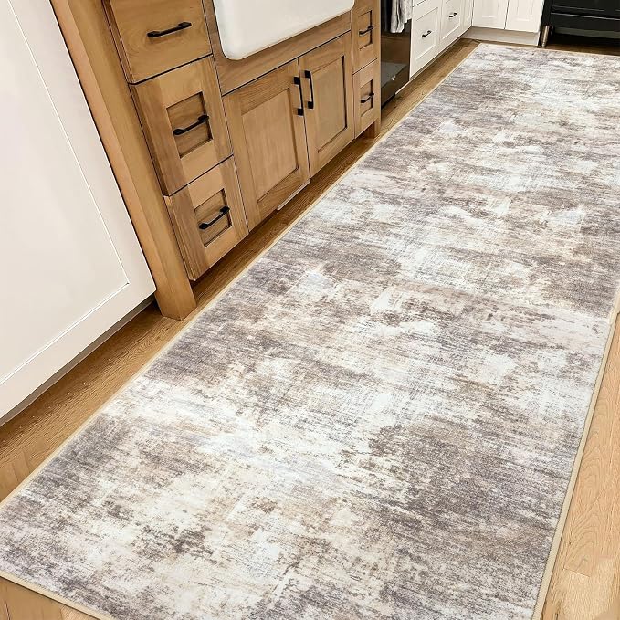 IOHOUZE Abstract Runner Rug 3x14 Ft Washable Runners - Image 8