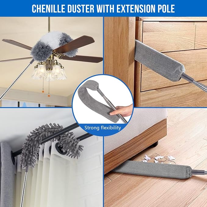 Microfiber Feather Duster 5-in-1 Kit - Image 2