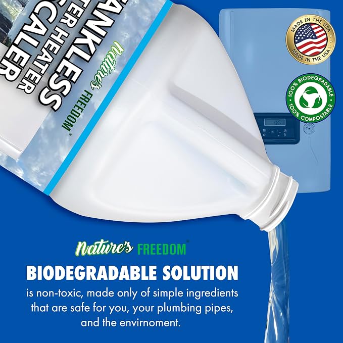 Nature's Freedom Tankless Water Heater Flush Descaler, Gallon – Professional - Image 4