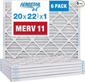 Aerostar 20x22 1/4x1 MERV 11 Pleated Air Filter, AC Furnace Air Filter by AirFiltersDelivered