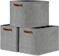 DULLEMELO Large Storage Baskets, 3 Pack Foldable Storage Baskets Bins by DULLEMELO