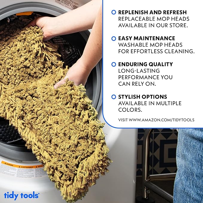36 Inch Yellow Commercial Dust Mop & Floor Sweeper - Image 5