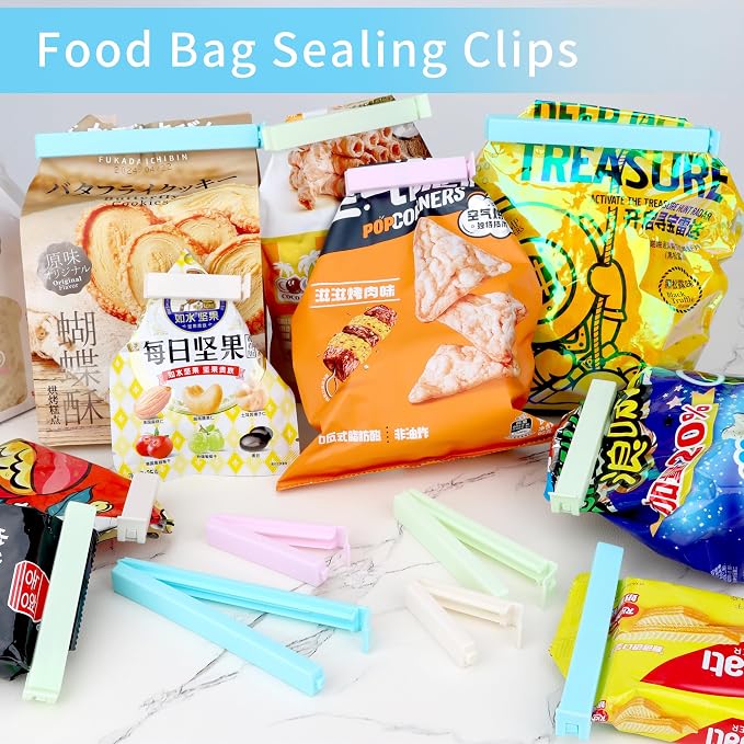 34 Packs Plastic Chip Clips for Food Storage - Image 5
