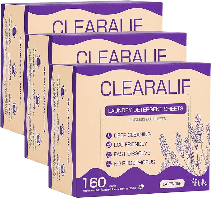 CLEARALIF Laundry Detergent Sheets, Apartments, Laundry Detergent Strips Eco by CLEARALIF