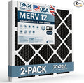 BNX TruFilter 20x20x1 MERV 12 Odor Defense AC Furnace Air Filter by BNX