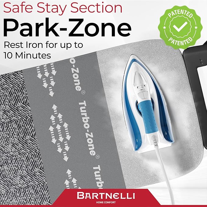 Bartnelli Heavy Duty Ironing Board 48x15 | Designed & Made in Europe - Image 6