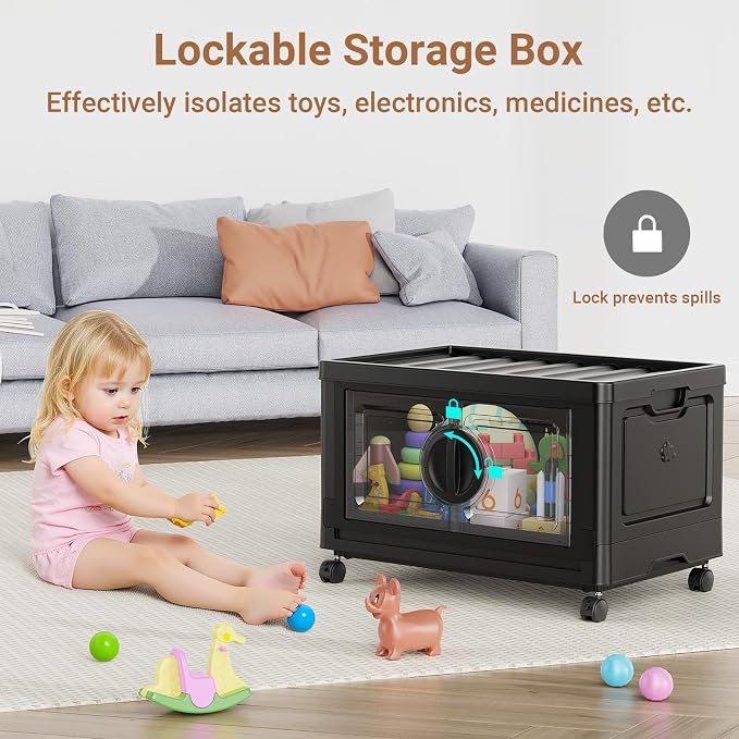 BROVIEW 360Qt Lockable Stackable Storage Bins - Image 4
