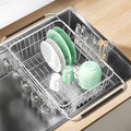 Dish Drying Rack in Sink, Extendable Stainless Steel Dish Drainers by Fanbsy