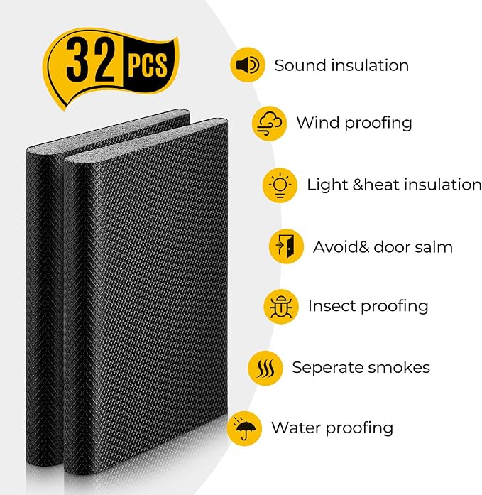 Zonon 64 Pieces Door Corner Seal Weatherstripping Exterior Door Frame Seal - Image 3