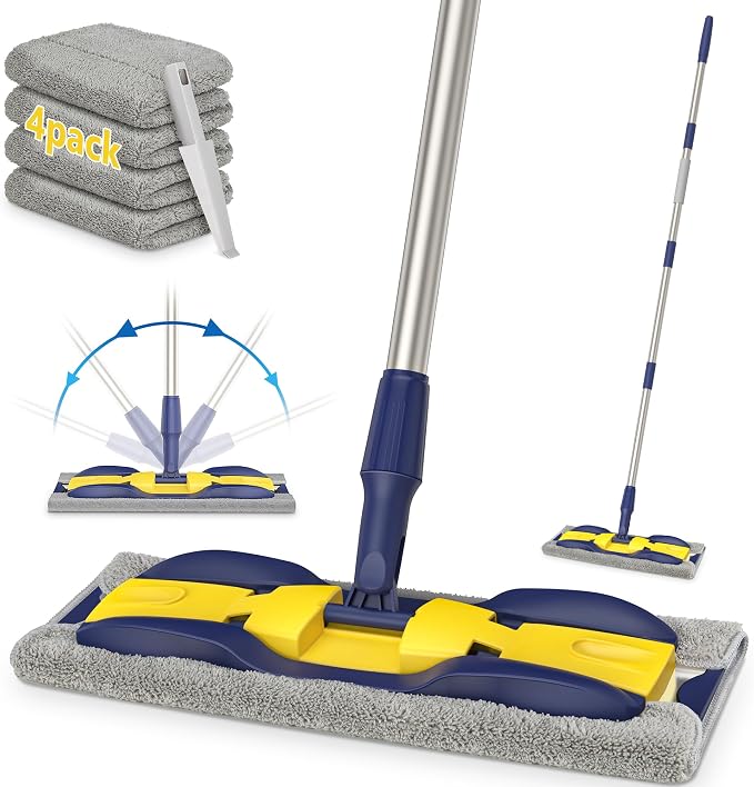 MEXERRIS Microfiber Flat Mop for Hardwood Laminate Tile Floor Cleaning: by MEXERRIS