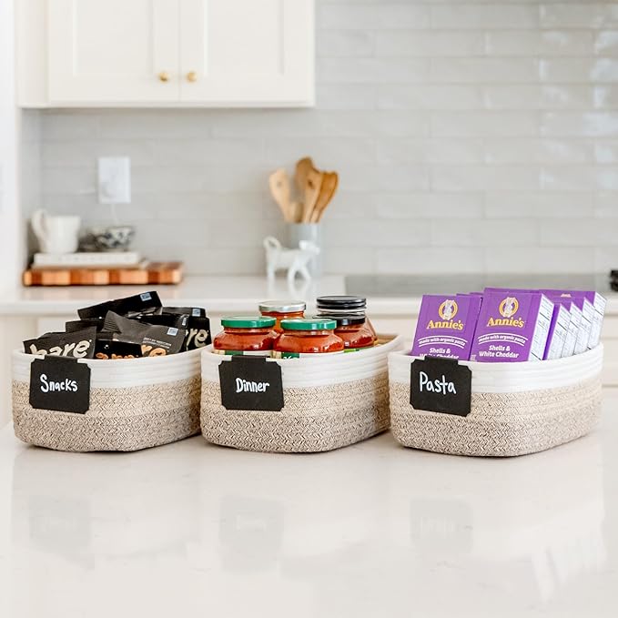 NaturalCozy 11.8"x8"x4.5” Storage Baskets - Image 4