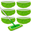 6Pack Reusable Microfiber Mop Pads by Cleanwithoutthehassle