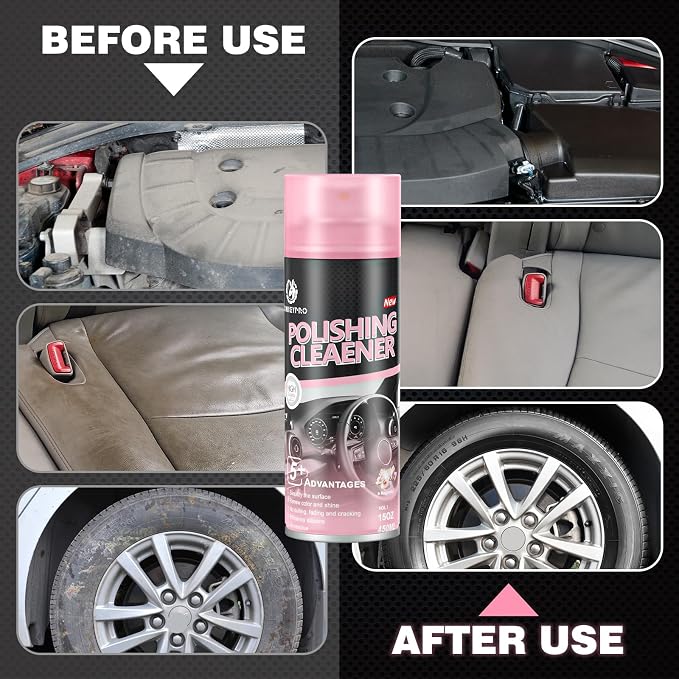 Interior Cleaner and Protectant, 15 Fl Oz Polishing Cleaner Car Interior Spray - Image 8