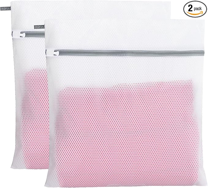 Polecasa 2Pcs 24 x 24 Inches Extra Durable 125g Diamond Mesh Laundry Bags by Polecasa