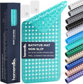 homerella® Bathtub Mat Non Slip 35x16, Incl. Hooks by Homerella