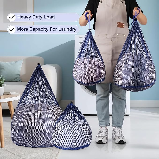 4Pcs Mesh Laundry Bags Washing Machine Mesh Wash Bags - Image 5