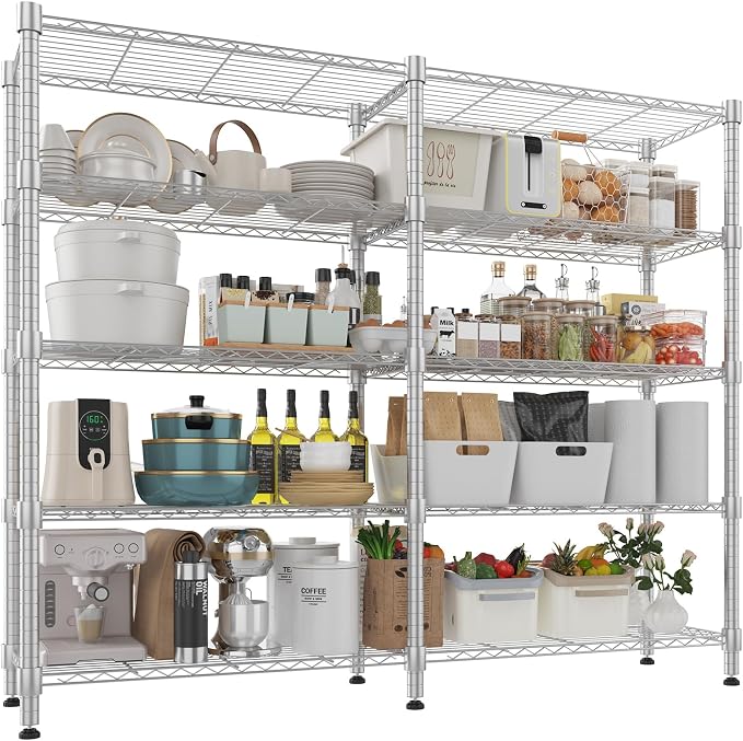 Himimi Storage Shelves-5 Tier Heavy Duty Wire Shelving Unit by Himimi