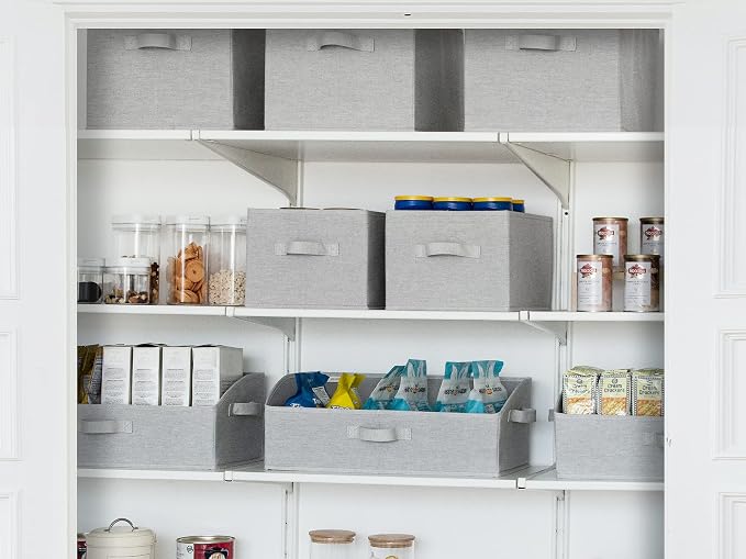 StorageWorks Storage Baskets for Shelves, Foldable Fabric Closet Storage Bins - Image 5