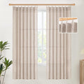 YoungsTex Natural Linen Curtains 72 Inch Length by YoungsTex