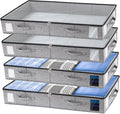 combocube 4 Pack Under Bed Storage Containers, Stackable Closet Organizers and by combocube
