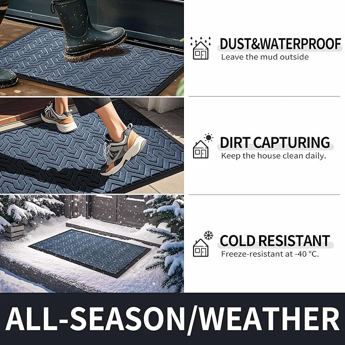 Yimobra Large Door Mat Outside Entrance 47x32, Waterproof Heavy Duty Outdoor - Image 5