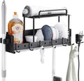 Wall-Mounted Cleaning Tool Organizer, 16.14x4.33x3.74 inches, Mop Holder by UAISOEnjoyLuxuryCompingLife