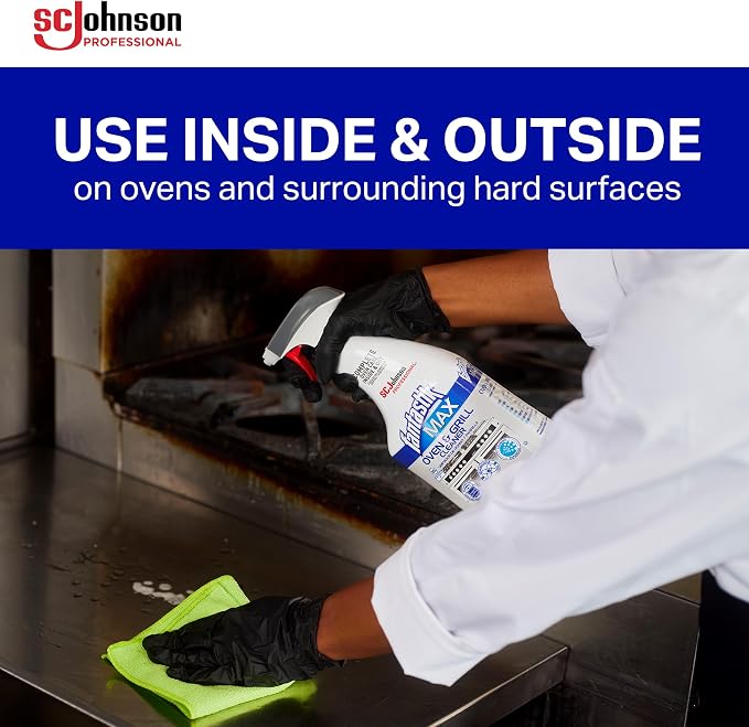 SC Johnson Professional Fantastik Max Oven & Grill Cleaner Spray, Cleans Inside - Image 5