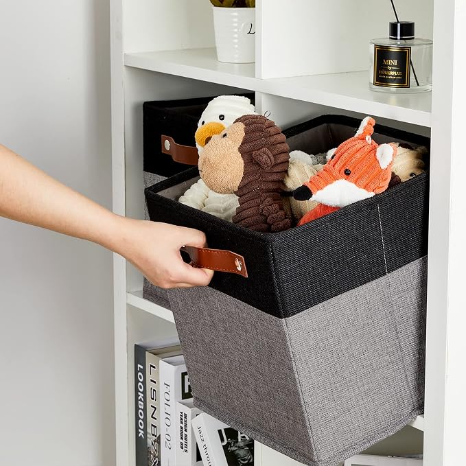 DULLEMELO 11x11 Storage Cubes, Collapsible Sturdy Cube Storage Bins - Image 4
